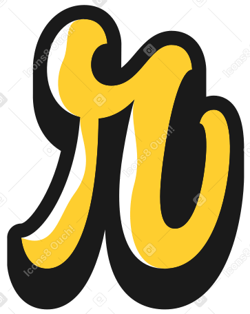 lowercase letter r Illustration in PNG, SVG