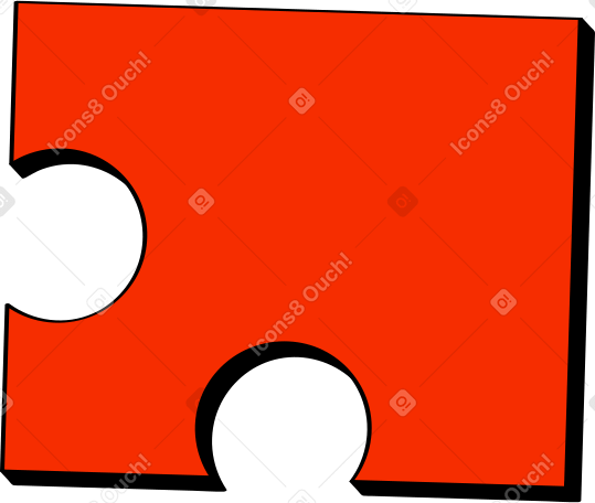 Rompecabezas rojo PNG, SVG
