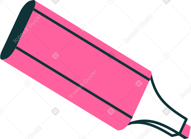 분홍색 텍스트 형광펜 PNG, SVG
