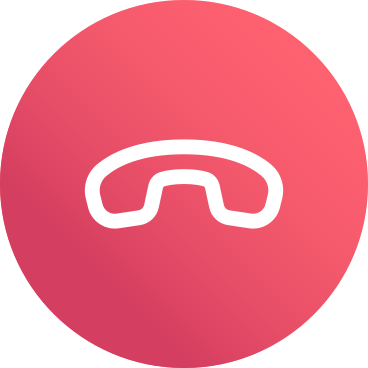 Icône d'appel de fin ronde rouge PNG, SVG