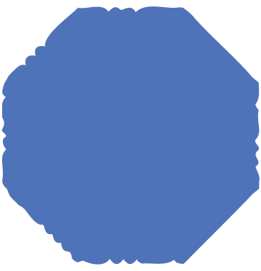 Blue octagon PNG, SVG