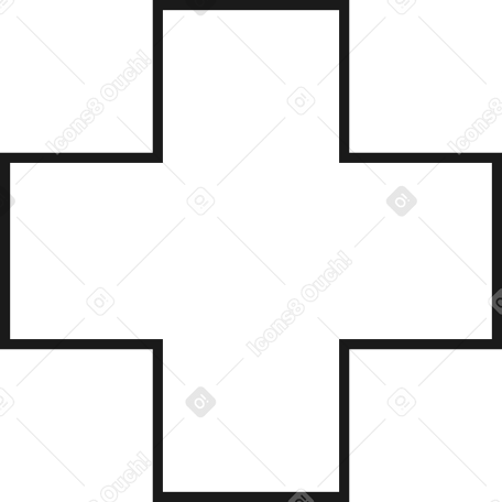 cross shape Illustration in PNG, SVG