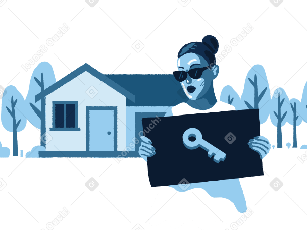 Real Estate Access  Illustration in PNG, SVG