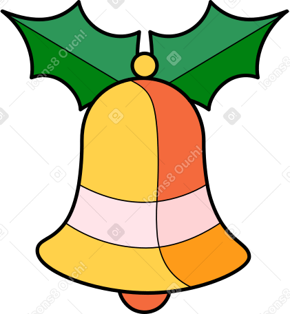 christmas bell Illustration in PNG, SVG