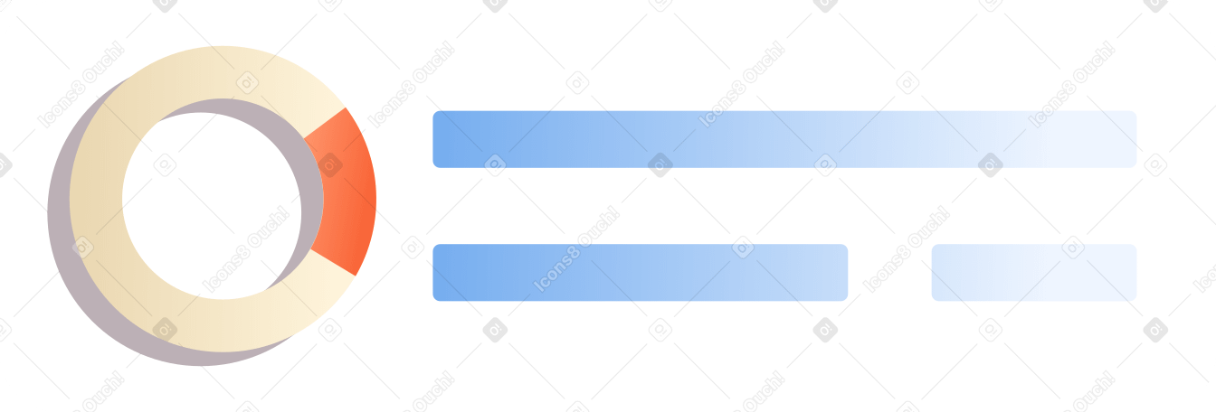 card with analytics Illustration in PNG, SVG
