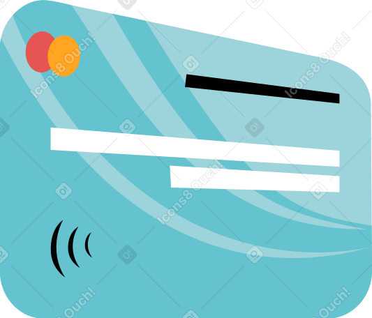 bank card in perspective PNG, SVG