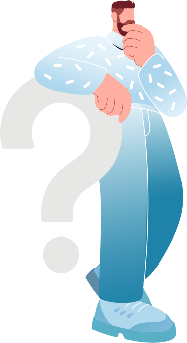 man with a question PNG, SVG