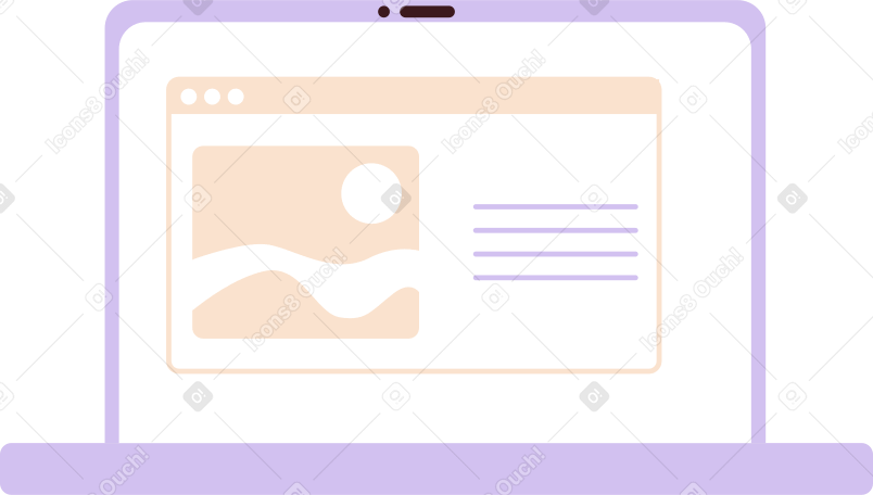 open blue laptop Illustration in PNG, SVG