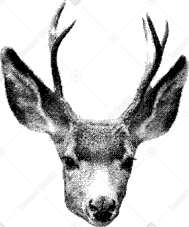 deer head PNG, SVG