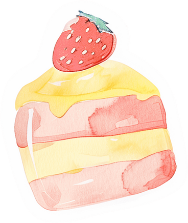 Strawberry shortcake PNG, SVG
