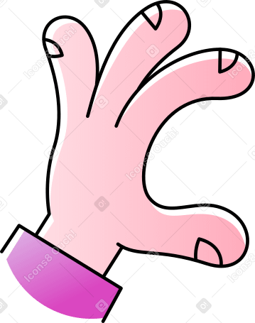 hand holding something Illustration in PNG, SVG