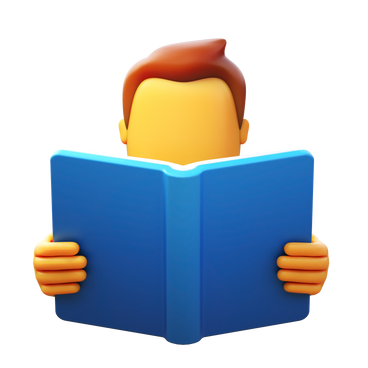 Reading an open book PNG, SVG
