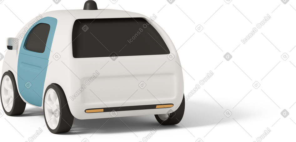 3D smart car back PNG, SVG