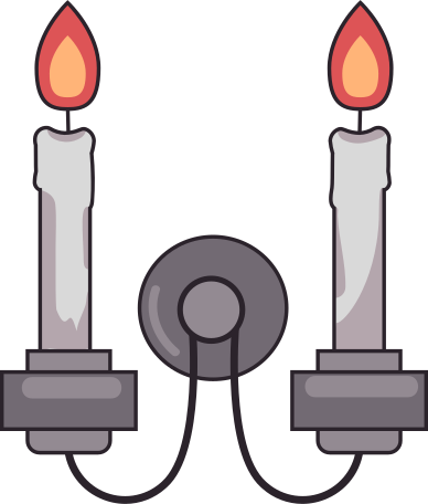 candle holder Illustration in PNG, SVG