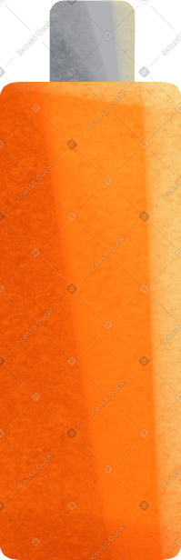 Tall orange bottle PNG, SVG