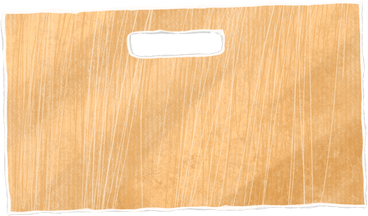 beige cardboard box with handle PNG, SVG