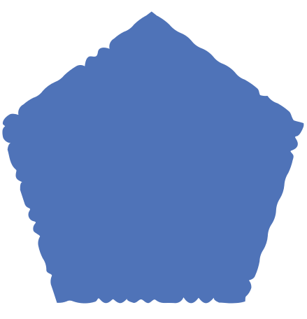 blue pentagon Illustration in PNG, SVG