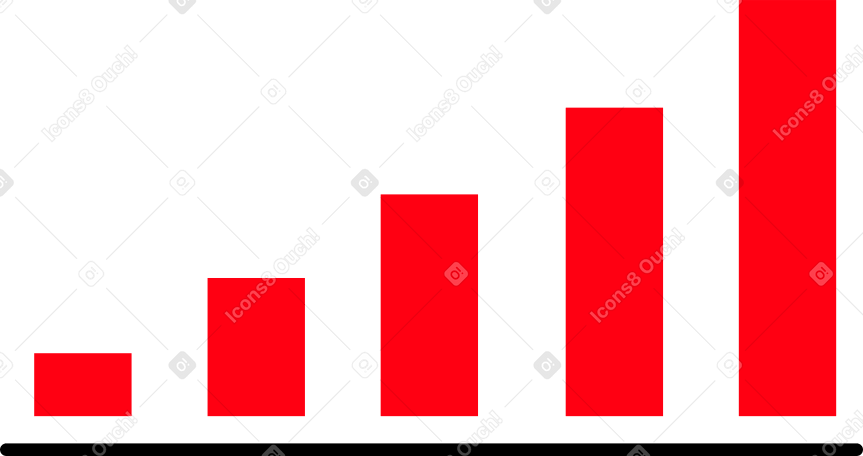 rising graph chart PNG, SVG