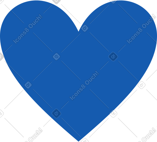 blue heart PNG, SVG