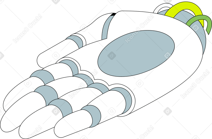 robot's palm Illustration in PNG, SVG