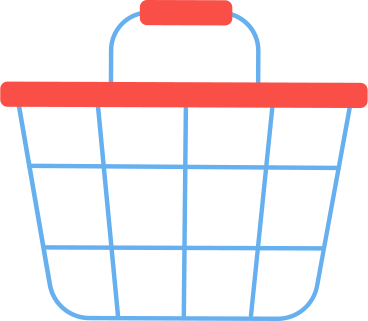 supermarket basket PNG, SVG