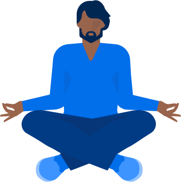 meditierender mann PNG, SVG