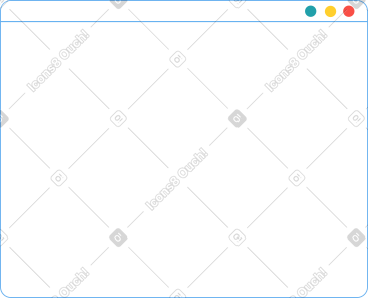 Browser window with buttons PNG, SVG