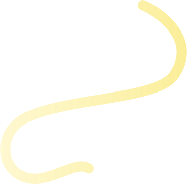 Dekorative linie mit gelbem farbverlauf PNG, SVG
