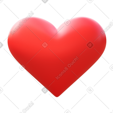 Red heart  PNG, SVG