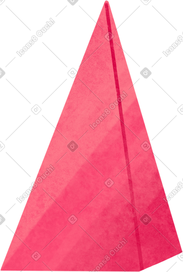 Pyramid red PNG, SVG