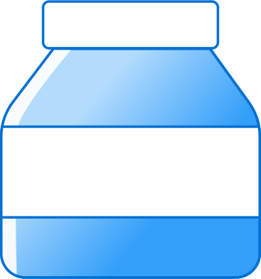 Таблетка из синей бутылки в PNG, SVG