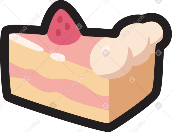 кусок пирога в PNG, SVG