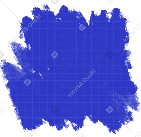 Forma astratta blu con griglia PNG, SVG