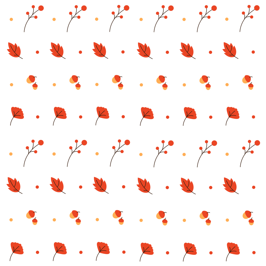Autumn pattern  Illustration in PNG, SVG