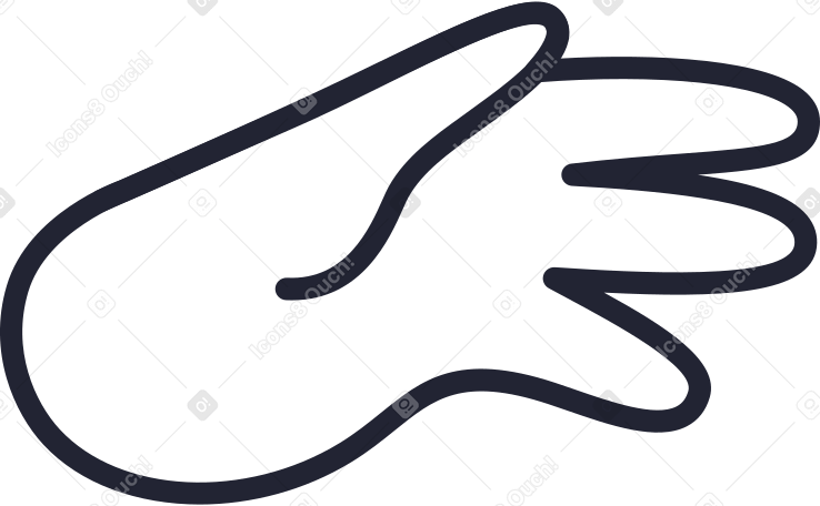 hand ofiice man Illustration in PNG, SVG