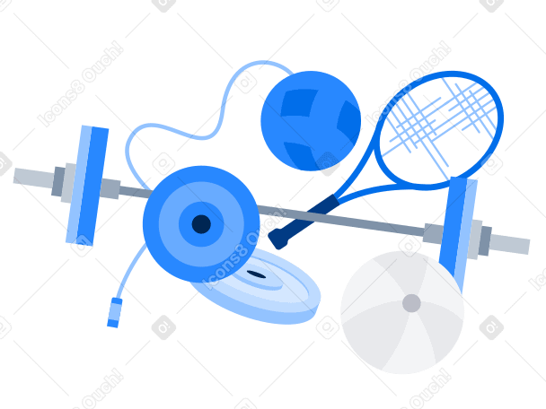 Sports equipment PNG, SVG