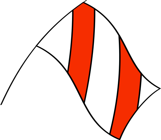 flag with red stripes Illustration in PNG, SVG