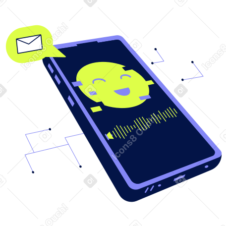Voice assistant in the phone PNG, SVG