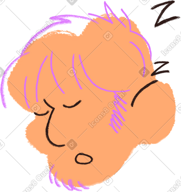 Sleeping man PNG, SVG