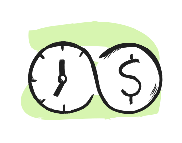 Tempo é dinheiro PNG, SVG