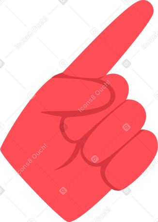 cheerleader's foam hand Illustration in PNG, SVG