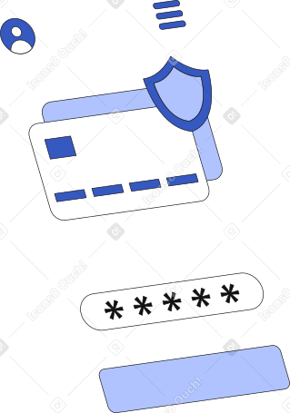 credit card security and password PNG, SVG