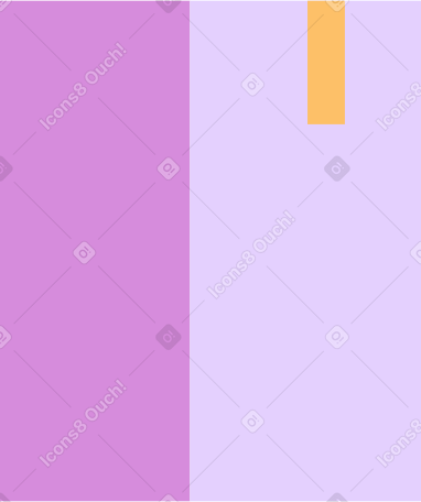 lilac box with gradient Illustration in PNG, SVG