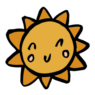 smiling sun PNG, SVG