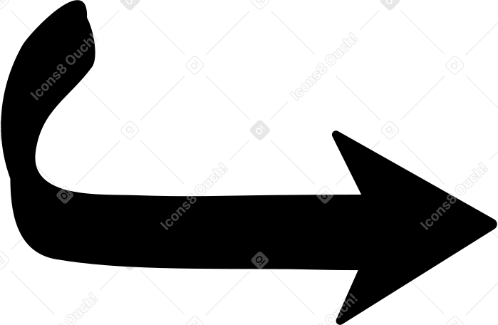 black arrow down PNG, SVG
