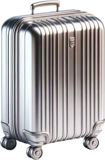Chromed luggage PNG, SVG