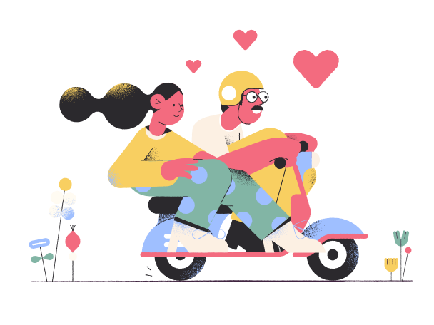 Иллюстрация Любовные отношения в PNG и SVG