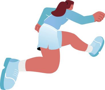 Frau springt über ein hindernis PNG, SVG