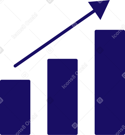 grafico in crescita PNG, SVG