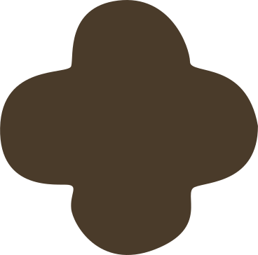 Brown quatrefoil PNG, SVG